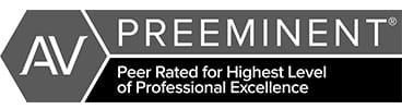 AV Preeminent, Peer Rated for Highest Level of Professional Excellence