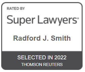 Super Lawyers Badge for Radford J. Smith | Rated by SuperLawyers.com